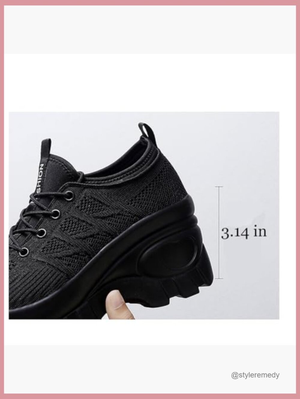 Platform Sneakers Comfortable Breathable Wedge Shoe Orthopedic Walking Arch - Picture 4 of 6